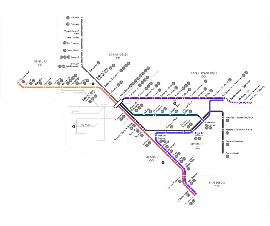 Metrolink Map